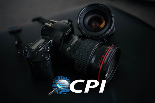 Canon DSLR camera with Cambodia Private Investigators logo